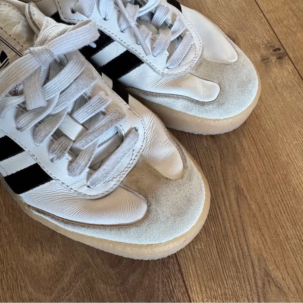 Adidas Samba OG White Black Gum Women's Size 6 Classic Leather Sneaker - Picture 2 of 5